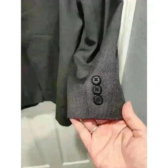 Lauren Ralph Lauren Solid Gray 100% Wool‎ 2 Button Blazer Sport Coat Mens 46R - Picture 8 of 8